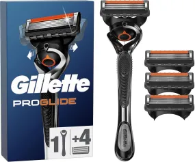 Gillette ProGlide Men’s Razor with Flexball   3 Refills, Precision Trimmer, 5 Anti-Friction Blades