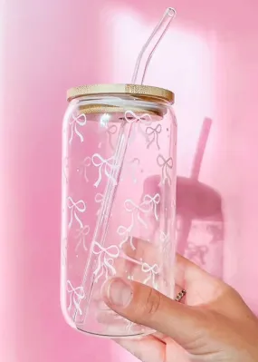 Girly Girl Glass Cup | Pink