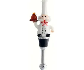 Glass Bottle Stopper Chef