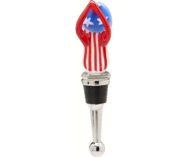 Glass Bottle Stopper Flip Flop USA