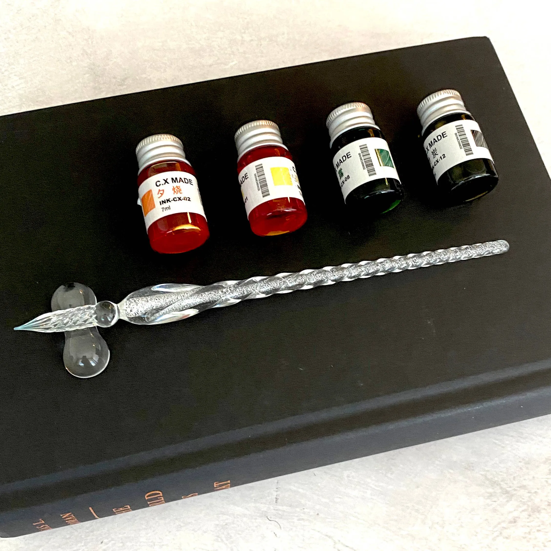 Glass Dip Pen Set