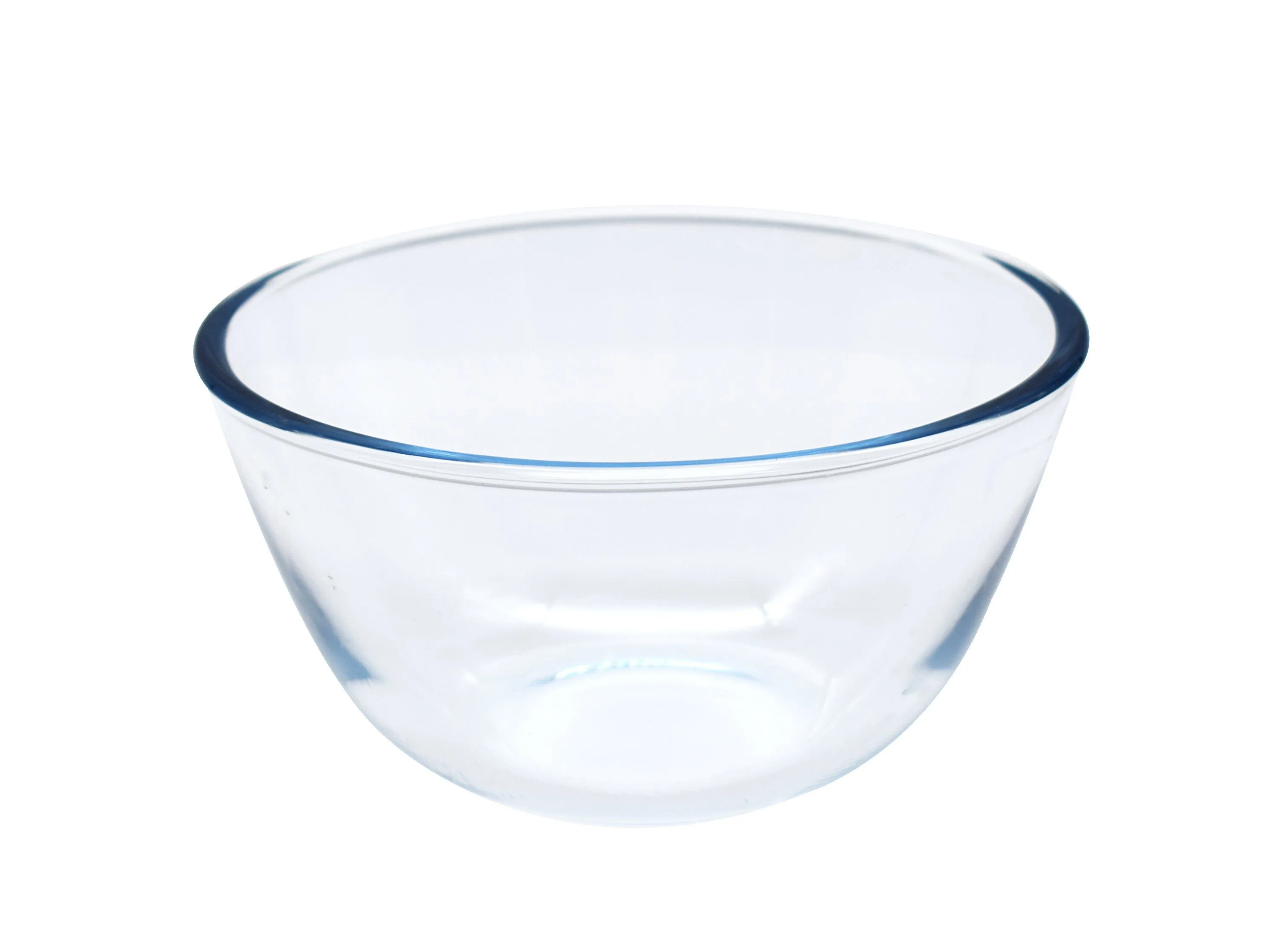 Glass Mixing Bowls with Orange Lids