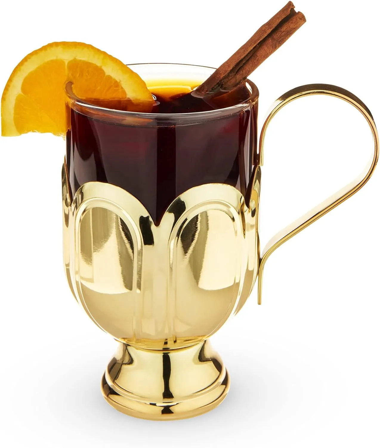 Gold Mulled Wine Glass