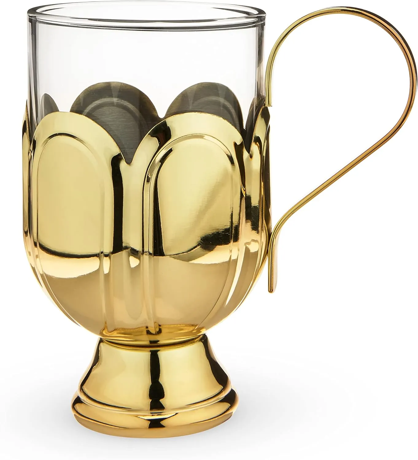 Gold Mulled Wine Glass