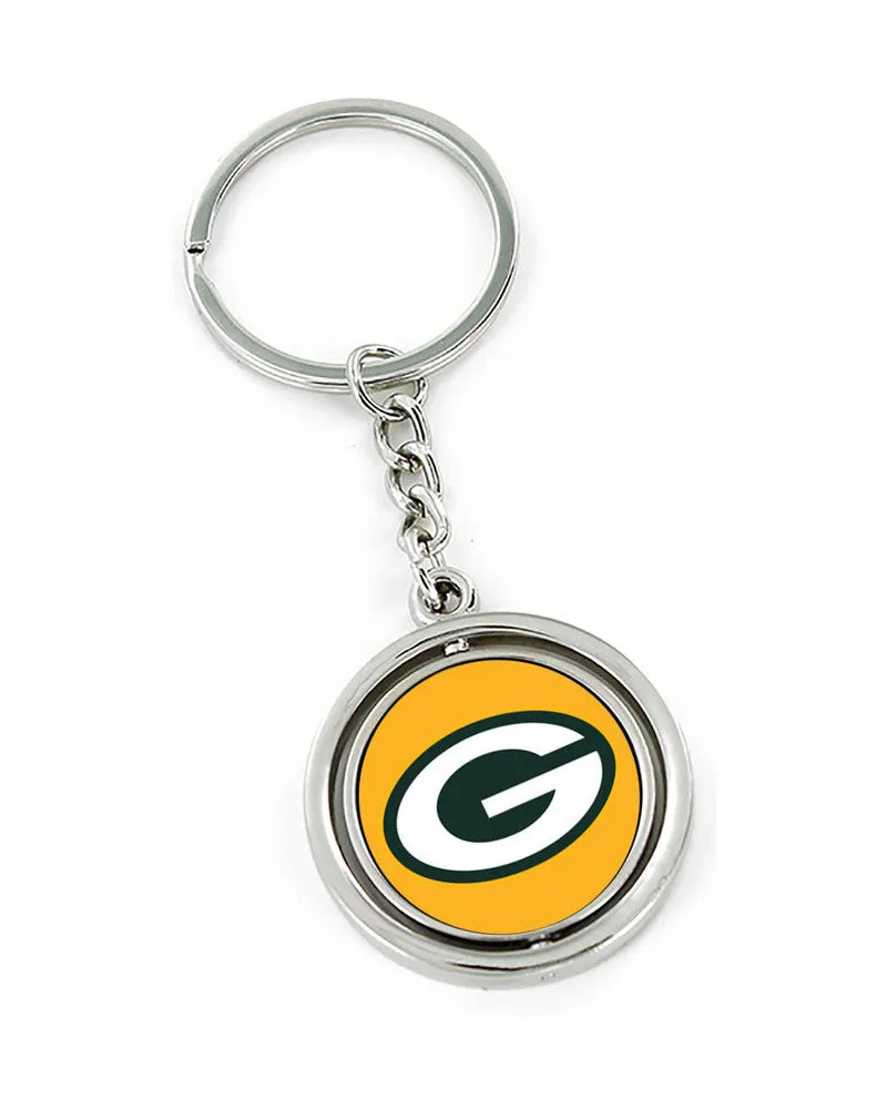 Green Bay Packers Spinning Key Ring