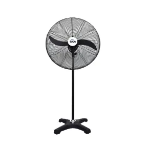 Havai BLDC Pedestal Fan 30 Inch, 50% Savings On Electricity, High Velocity, Heavy Duty Metal For Industrial, Commercial And Residential Use, Assembly Included , Black