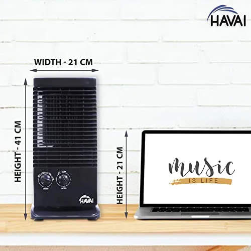 HAVAI Small Tower Fan - Black