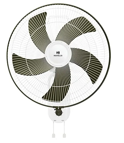 Havells Pentaforce 400mm Wall Fans (White Green, Pack of 1)