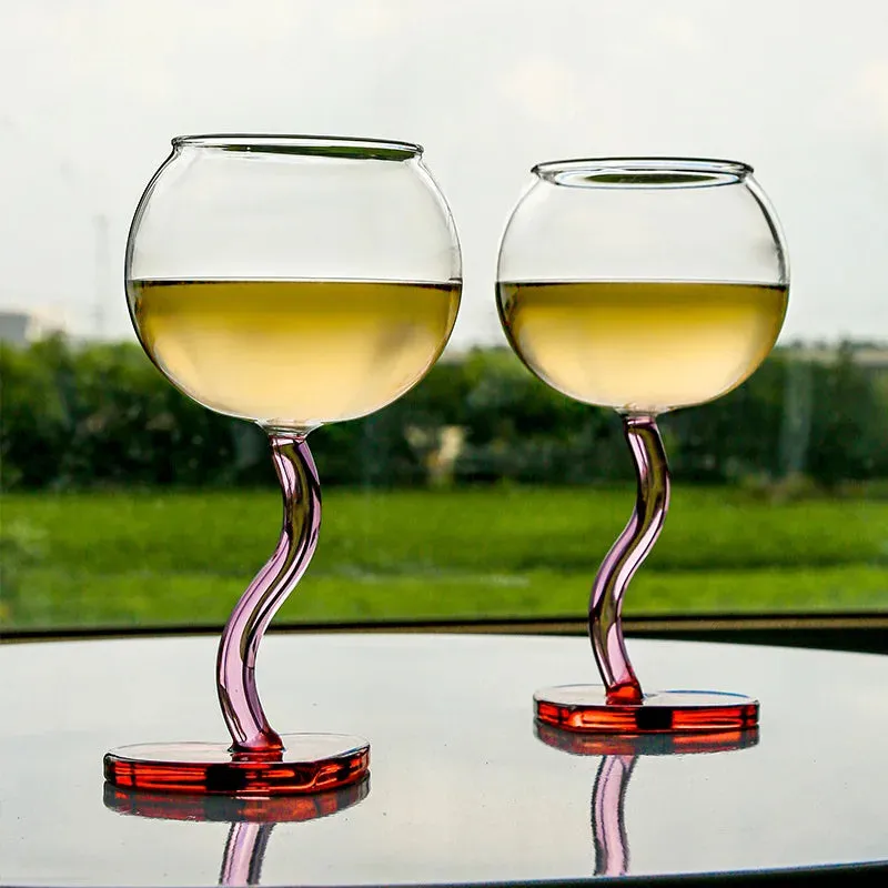 Heart Glass Goblet