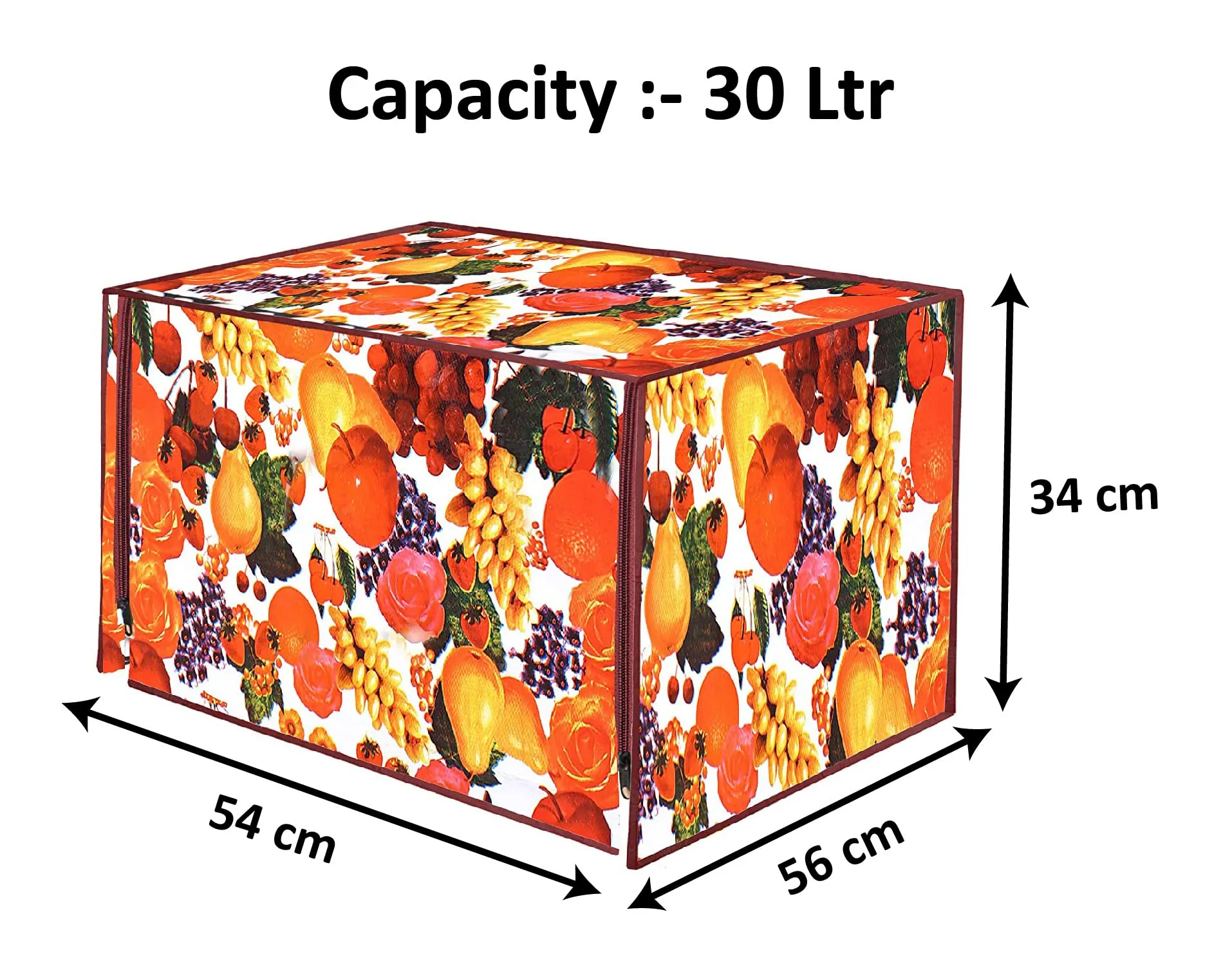 Heart Home PVC Fruit Printed Microwave Oven Cover,30 LTR. (Multicolor)-HS43HEARTH26031