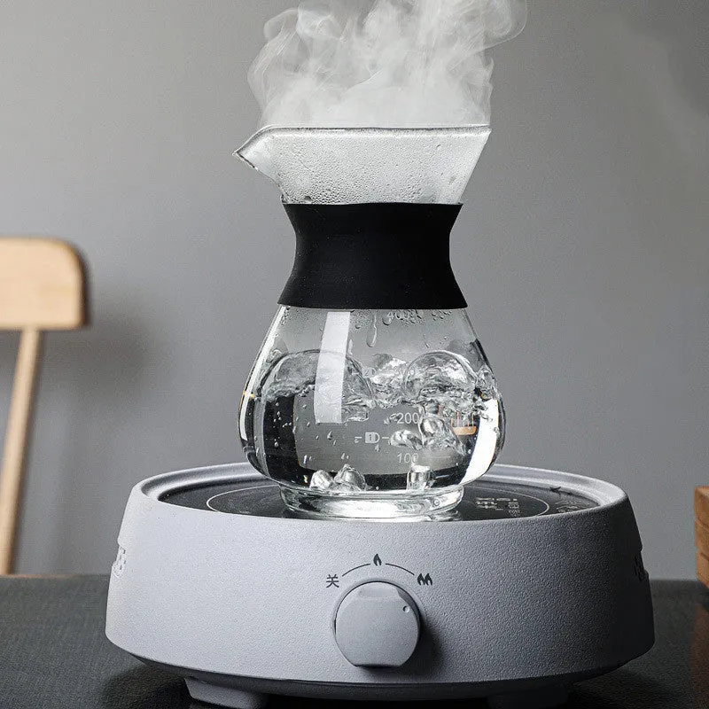 Heat-resistant glass hand coffee maker