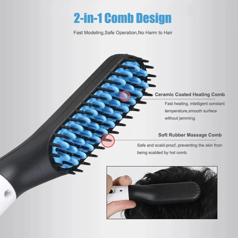 Heating Straightening Comb Hair Straightener Brush S4493687