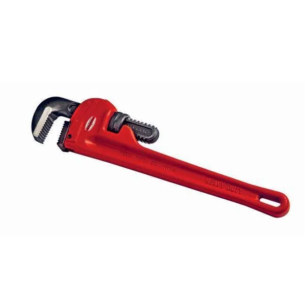 Heavy-Duty Straight Single sided adjustable Pipe Wrench - 10 inches