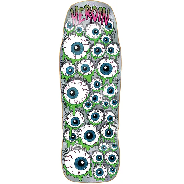 Heroin Holo Mutant Eyeballer Skateboard Deck - 10.25"