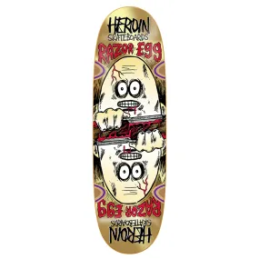 Heroin Skateboards Razor Egg Symmetrical Gold Skateboard Deck - 9.5