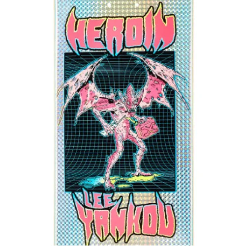 Heroin Yankou Hellscape Skateboard Deck Holographic 8.25"