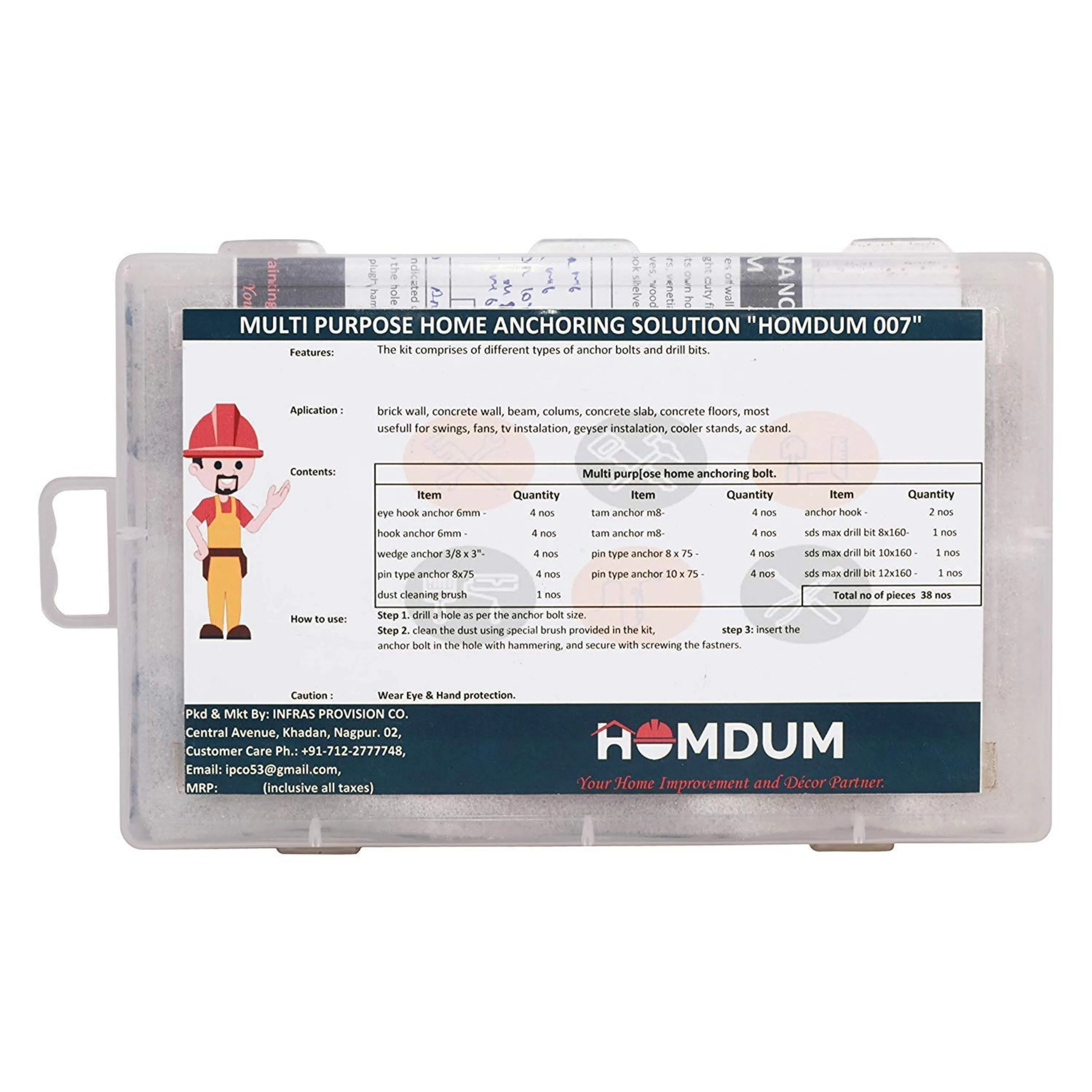 Homdum Multipurpose Home Anchoring Solution (HOMDUM 007)