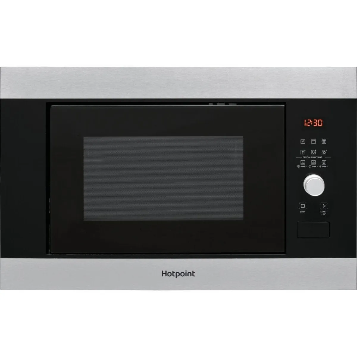 Hotpoint MF25GIXH Built In Microwave With Grill - Stainless Steel Effect