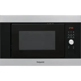 Hotpoint MF25GIXH Built In Microwave With Grill - Stainless Steel Effect