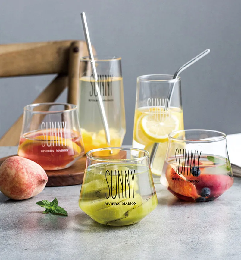 Household glass water cup juice cup