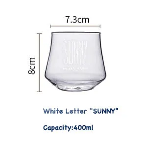 Household glass water cup juice cup