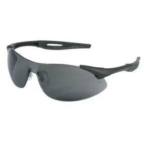 IA112 MCR Safety IA1 Series Safety Glasses, Gray Lens, Nylon Black Temple