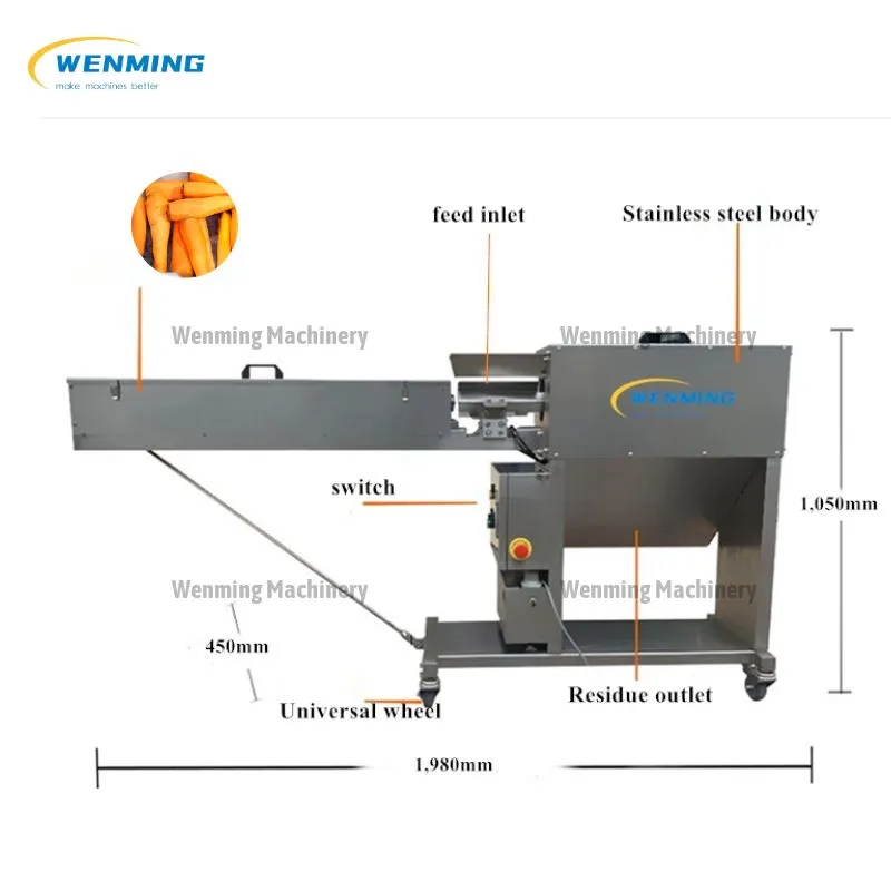 Industrial Carrot Scraper Industrial Carrot Machine Peeler for carrots peeling