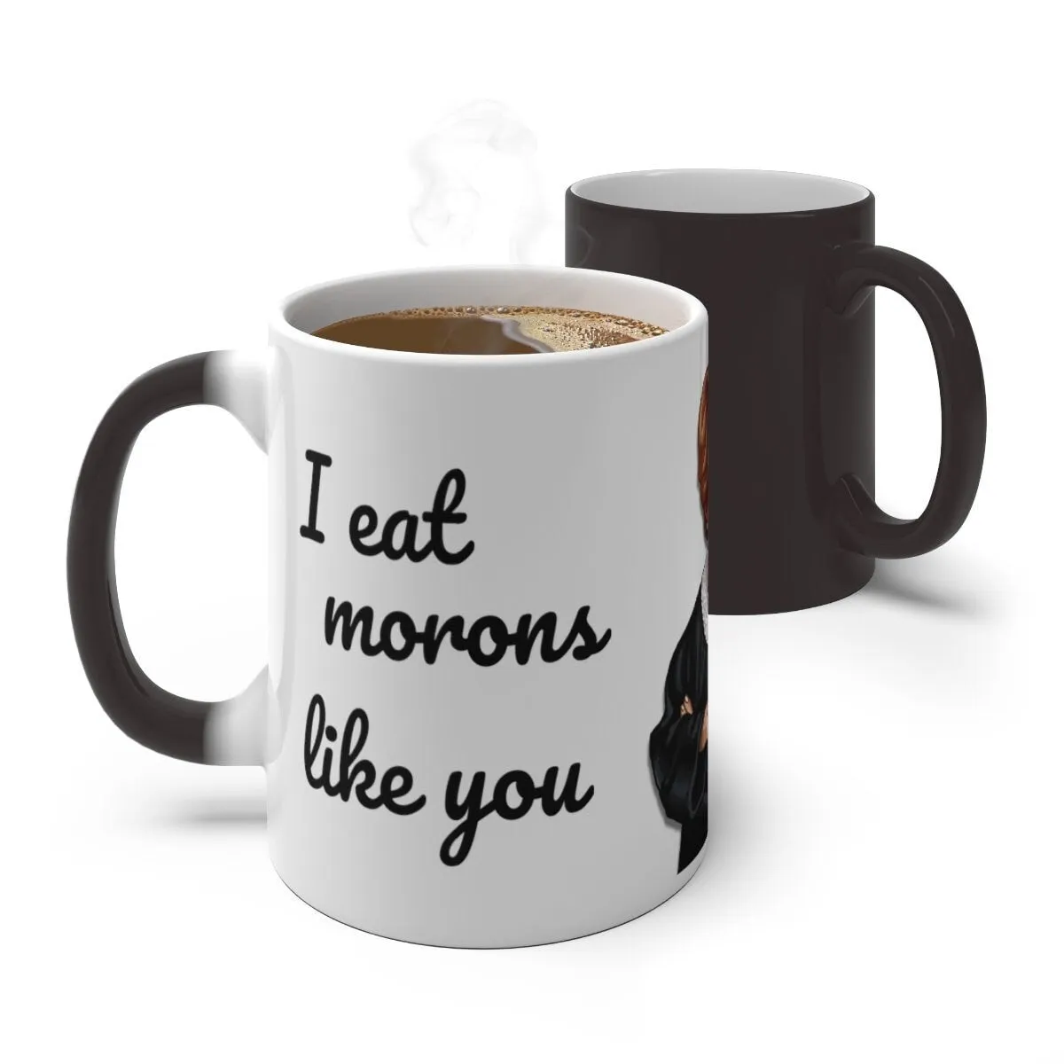 Judge Judy Mug, Eat Morons,Sarcastic funny coffee mug, Gift for Christmas/Thanksgiving/Birthday/Judge Judy Fans/Graduation, Christmas