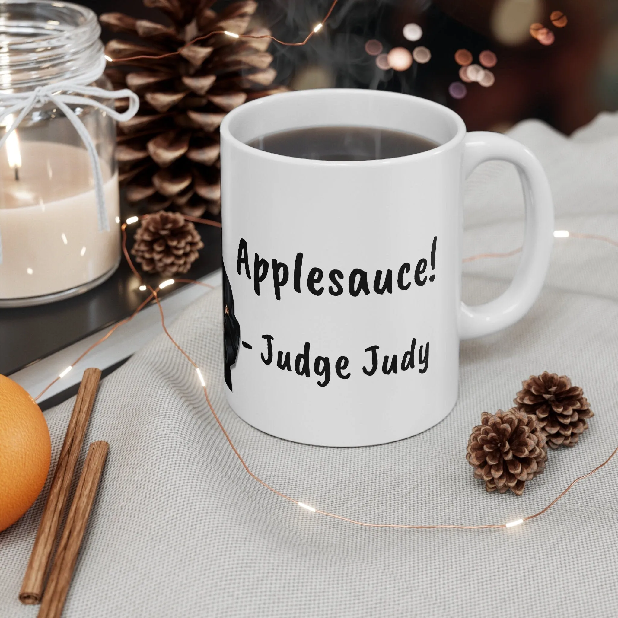 Judge Judy Mug,I'm the boss Applesauce,Sarcastic Judge Judy Magic/Non-magic Mug Gift for Christmas/Thanksgiving/Birthday/Judy Fan/Graduation