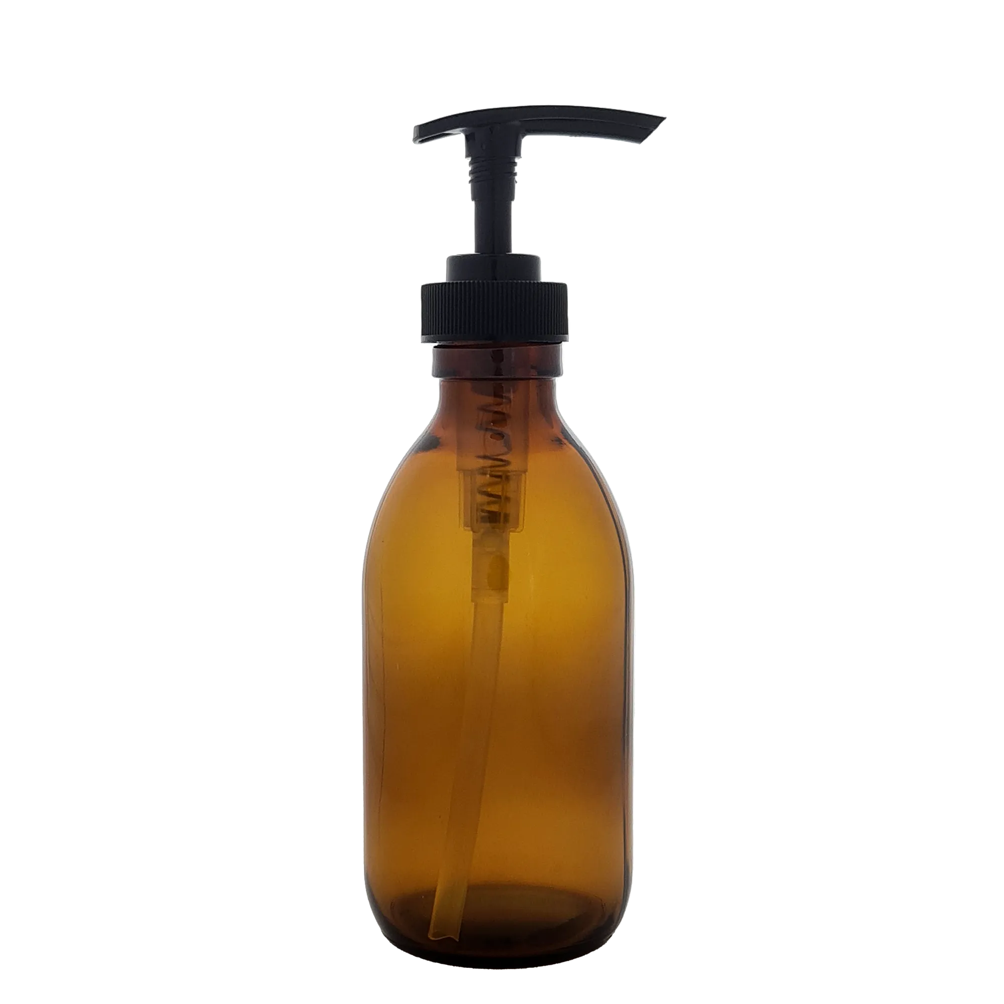 Kates Amber Glass Soap Bottle 300ml