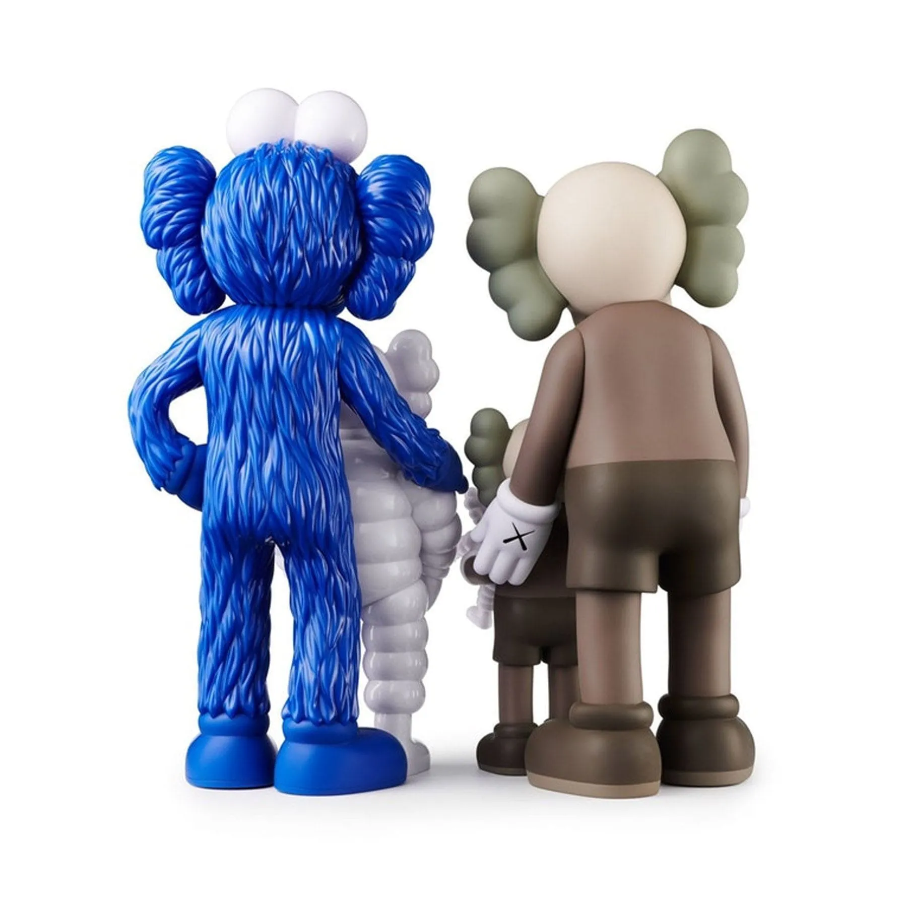 KAWS FAMILY Figures 'Brown/Blue/White'