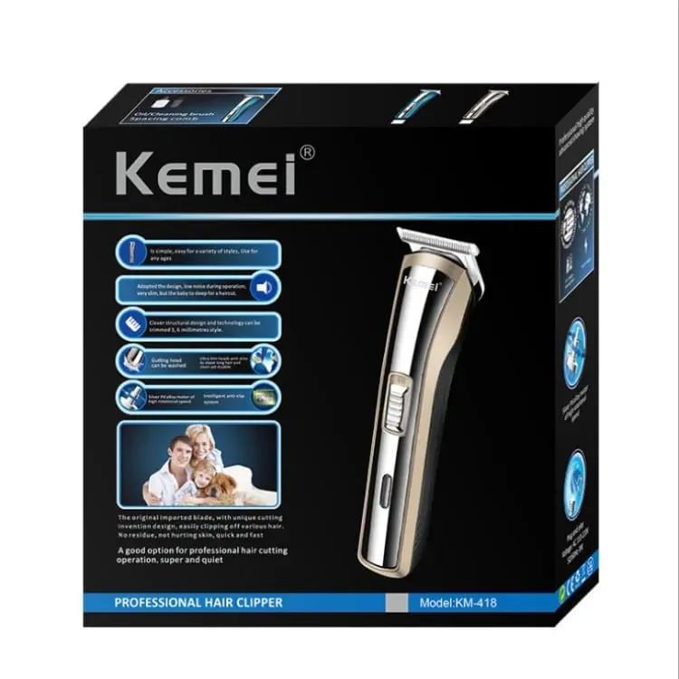 Kemei hair clipper KM-418 hairdresser, razor, small hairdresser with limit comb S4552066