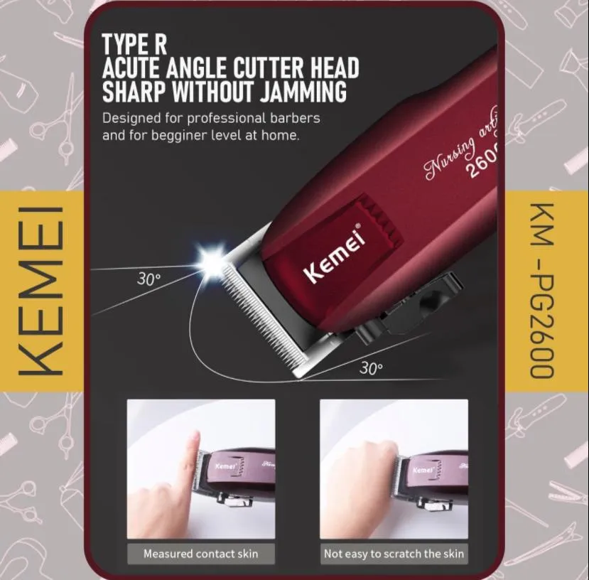 Kemei KM-2600 professional hair Shaver for men