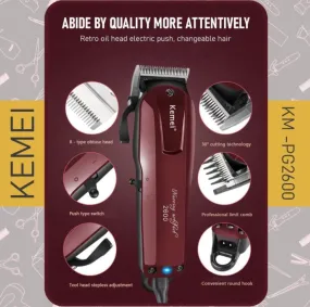 Kemei KM-2600 professional hair Shaver for men