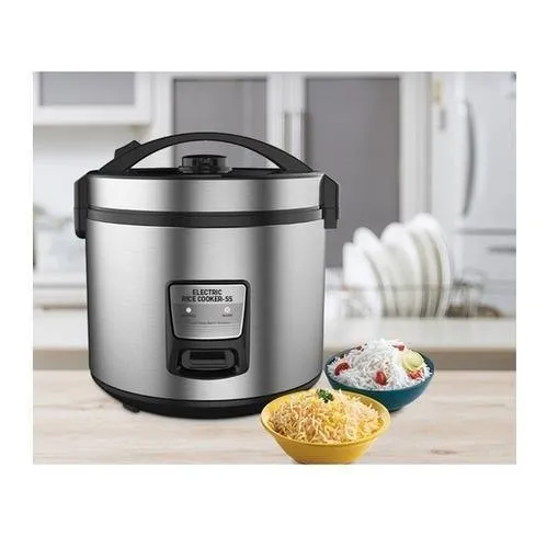 Kent 18/10 Steel Ss Non Sticky Ceramic Coating Electric Rice Cooker (KENELRICE, Grey)