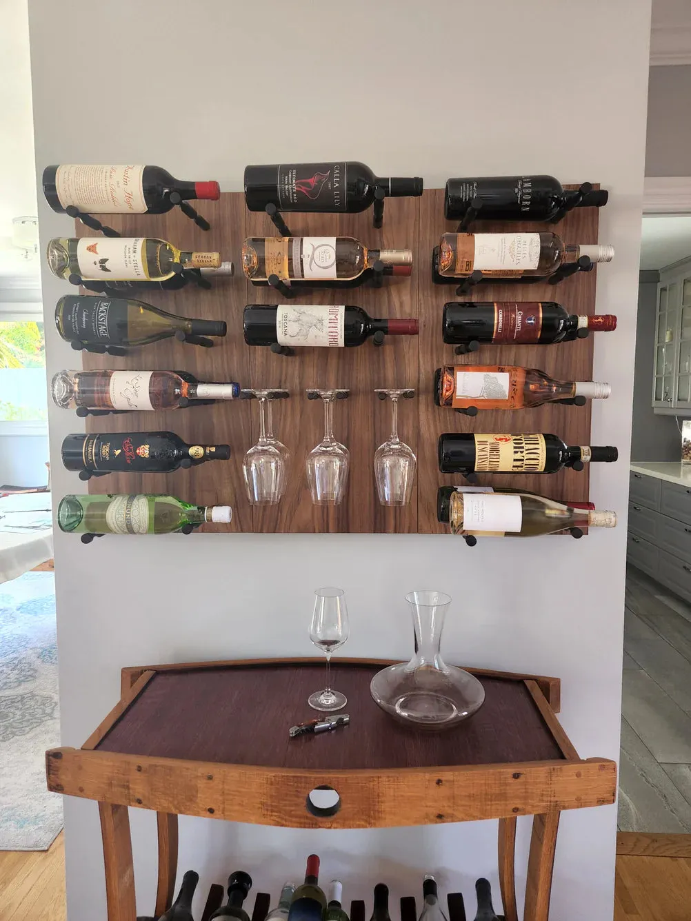 Kessick Wine as Art Brentwood Wine Wall