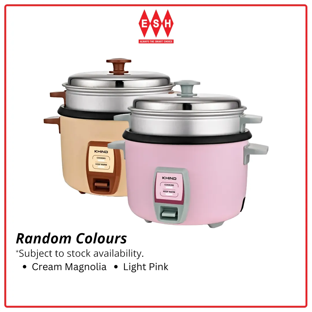 Khind RC918T (Random Colours) 1.8L 9 Series Teflon Inner Pot Electric Rice Cooker