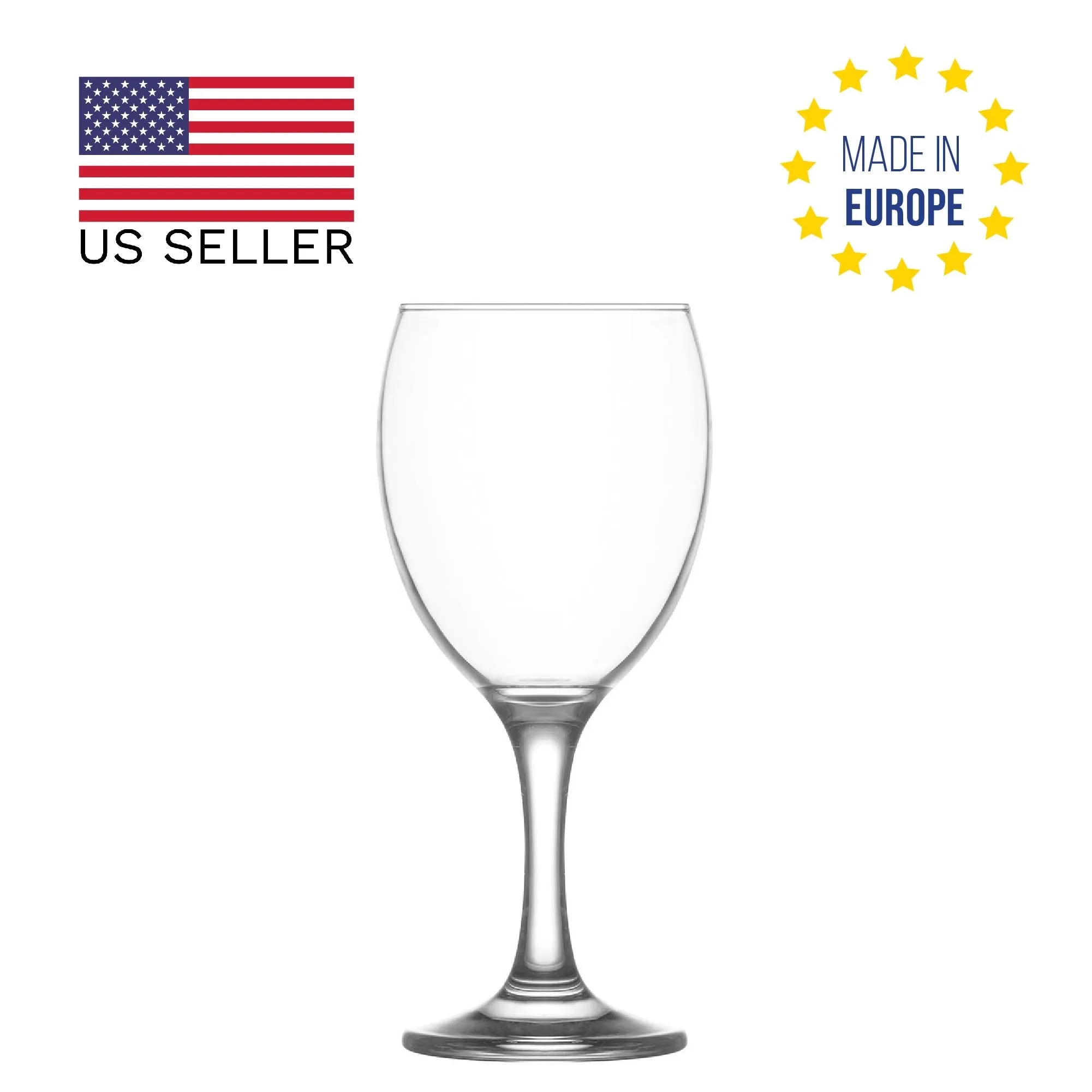 Lav Empire Tulip Wine Glasses, 6 Pcs, 11.5 Oz (340 cc)