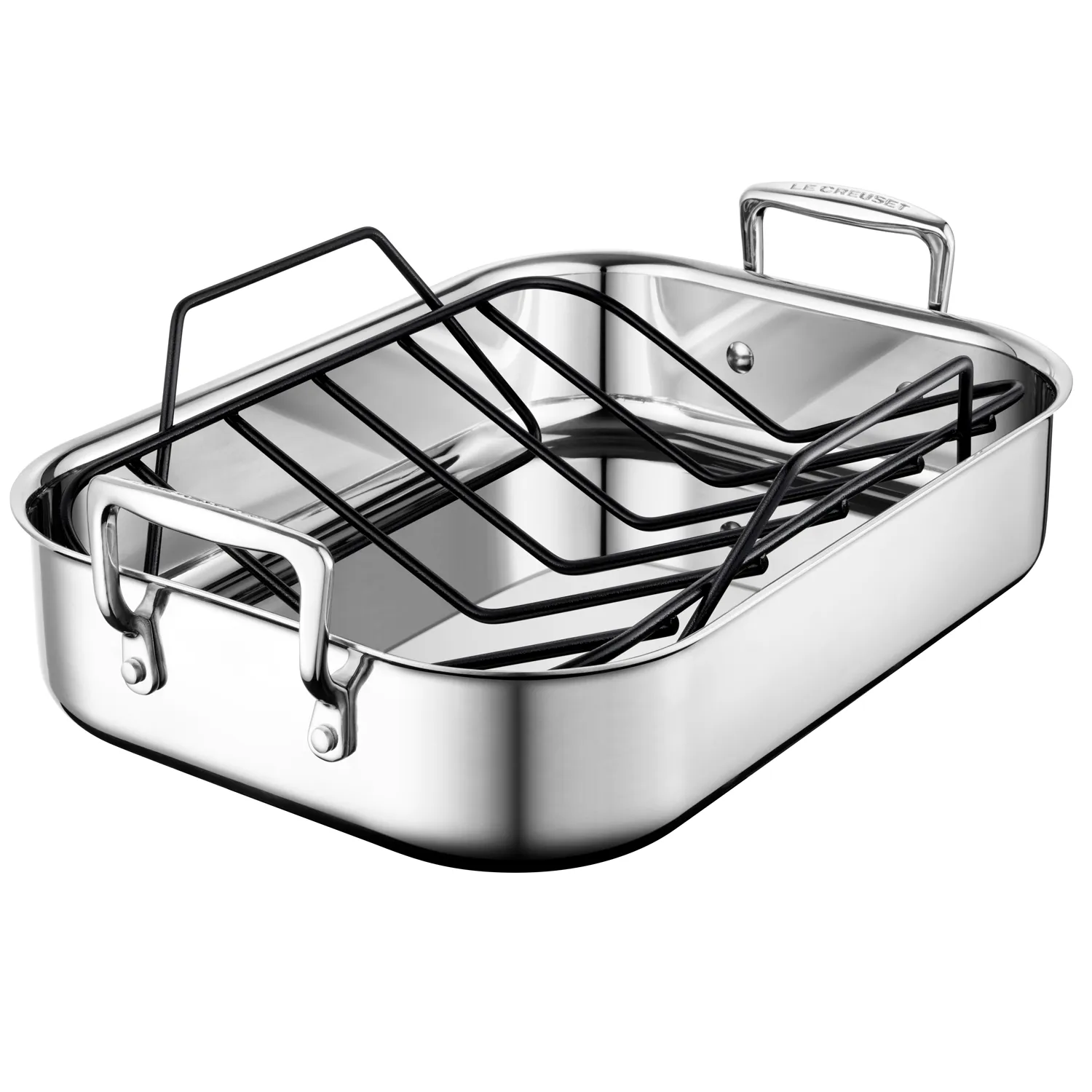 Le Creuset Stainless Steel Roasting Pan With Nonstick Rack