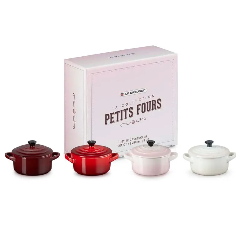 Le Creuset Stoneware La Petits Fours Collection Petite Casseroles (Set of 4)