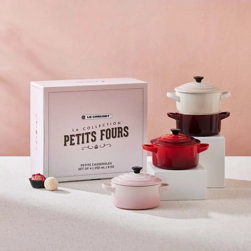 Le Creuset Stoneware La Petits Fours Collection Petite Casseroles (Set of 4)