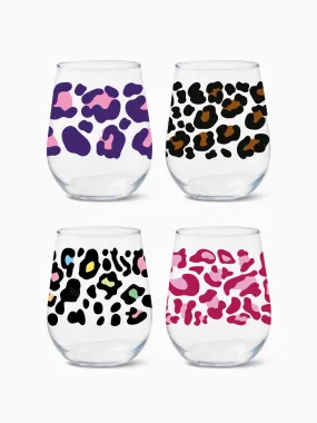 Leopard - RESERVE 16oz Stemless Wine Tritan™ Copolyester Glass