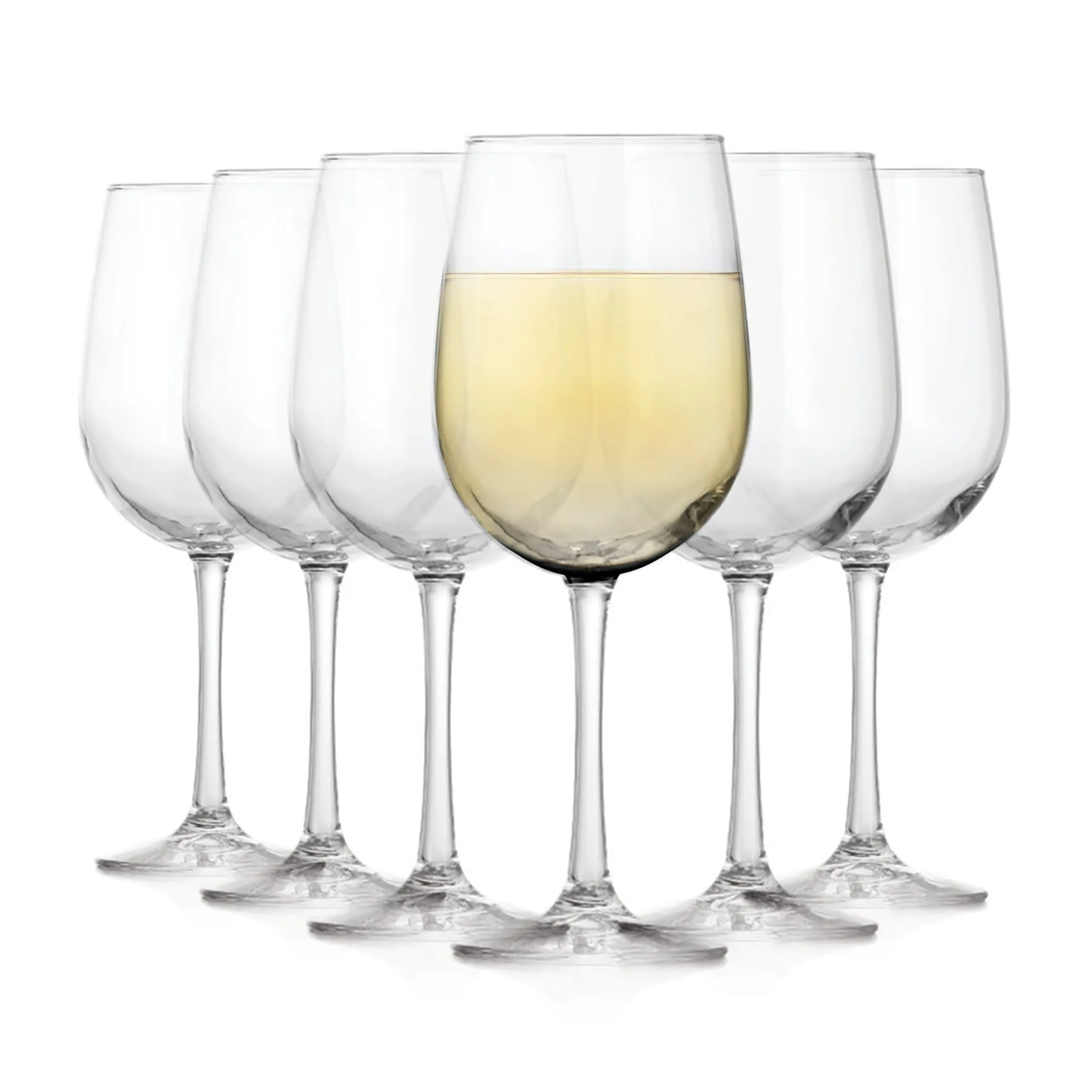 Libbey Vina White Wine Glasses, 18.5 ounce, Set of 6