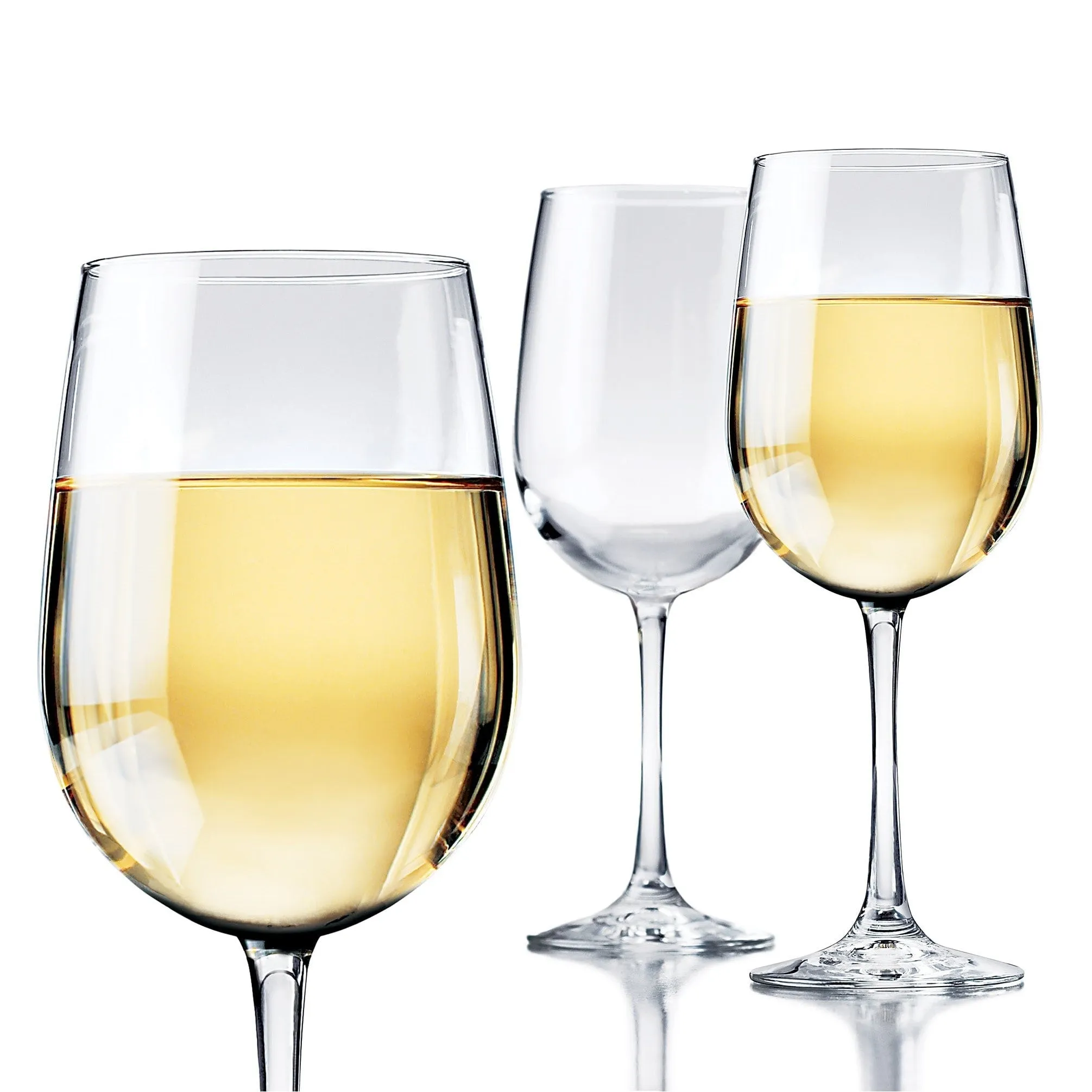 Libbey Vina White Wine Glasses, 18.5 ounce, Set of 6