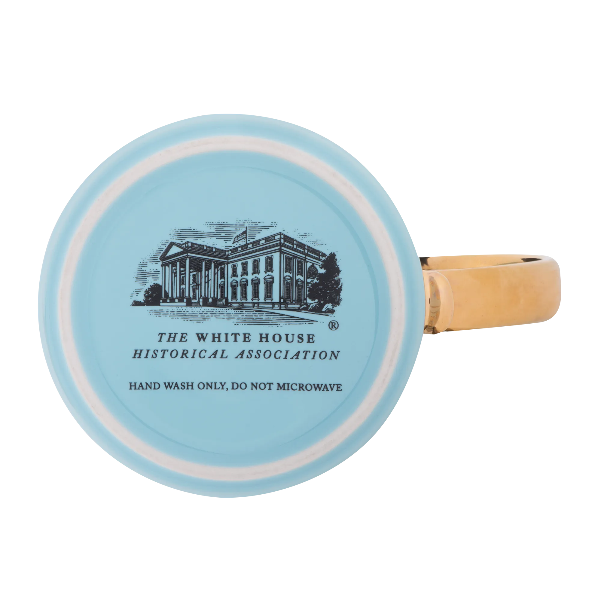 Light Blue White House Mug