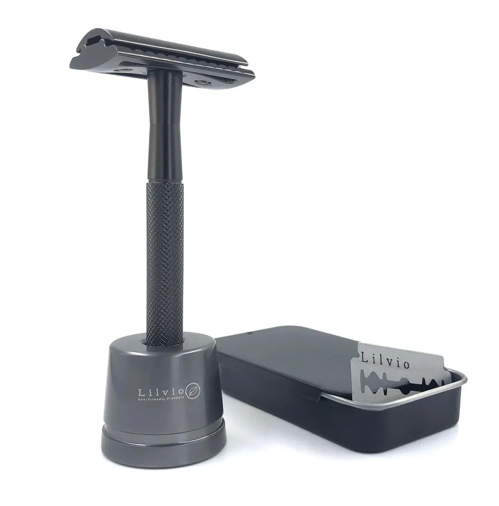 Lilvio Shaving Kit - Black or Silver Kit