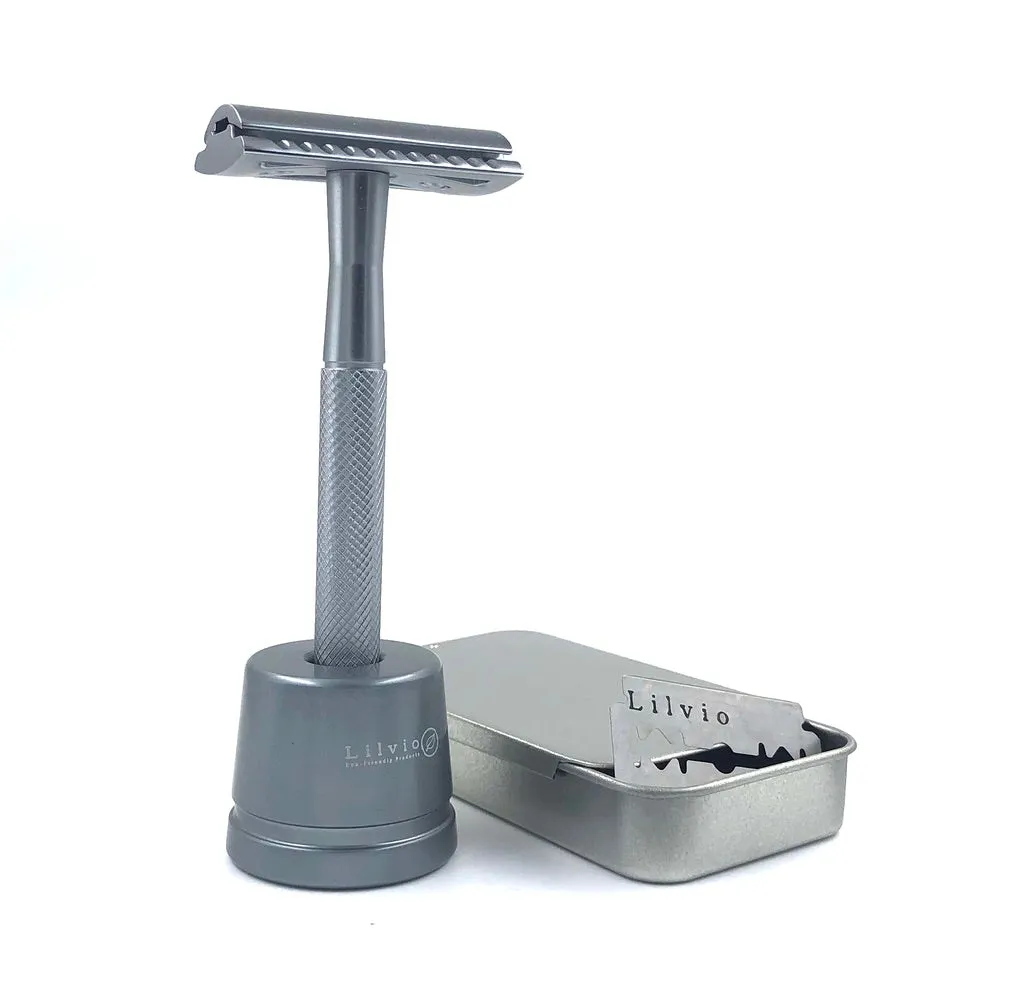 Lilvio Shaving Kit - Black or Silver Kit