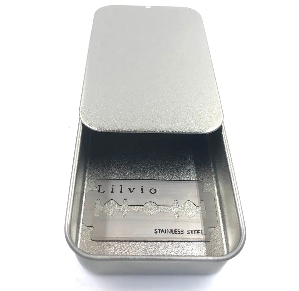 Lilvio Shaving Kit - Black or Silver Kit