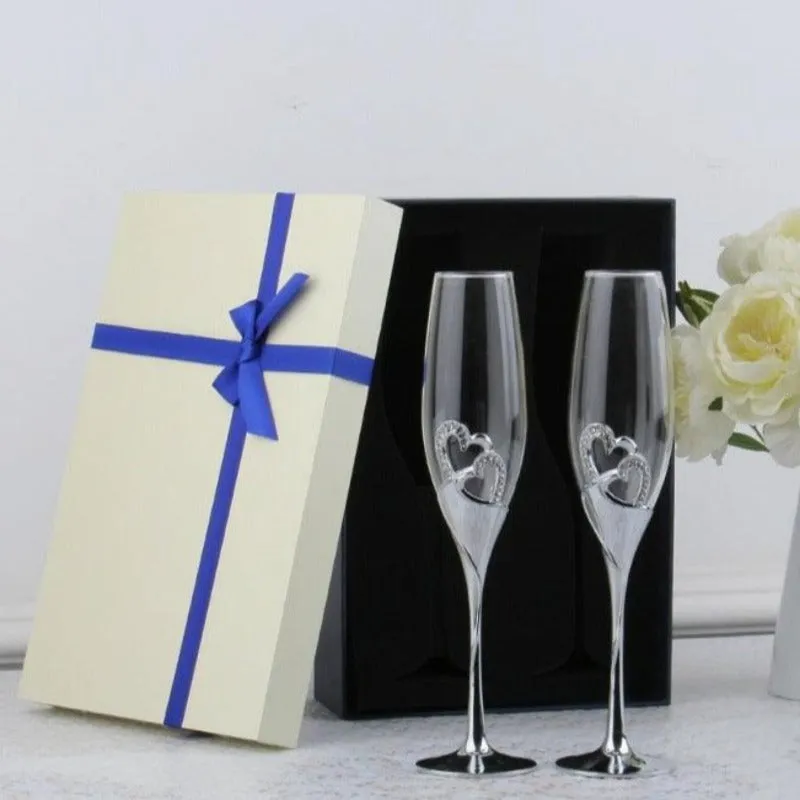 LOVE CHAMPAGNE FLUTE GIFT - SET OF 2