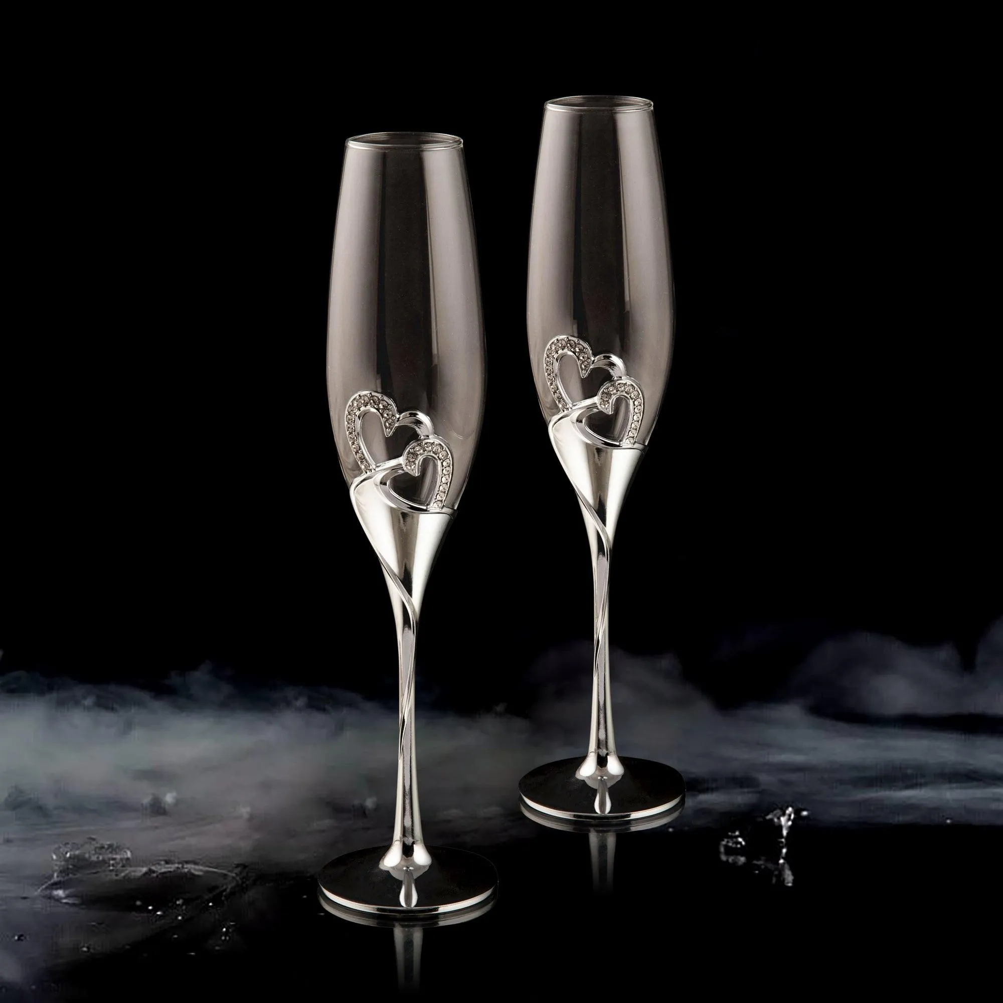 LOVE CHAMPAGNE FLUTE GIFT - SET OF 2